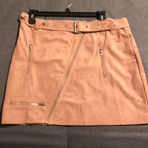 Mauve Pink Mini Skirt